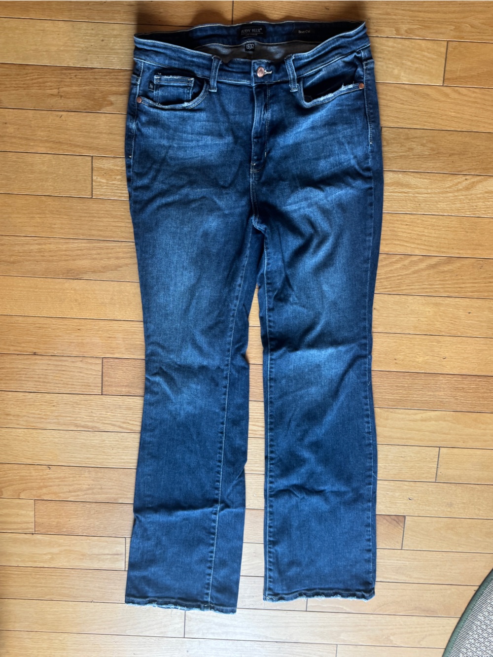 Judy Blue Indigo Flare Jeans - Wide Leg High Rise